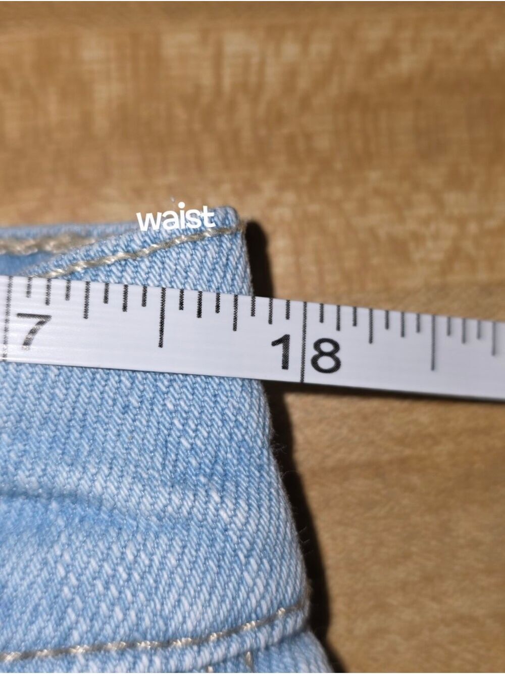 Gloria Vanderbilt Light Blue Straight Leg Jeans Size 16 #JEA7 - Picture 6 of 10
